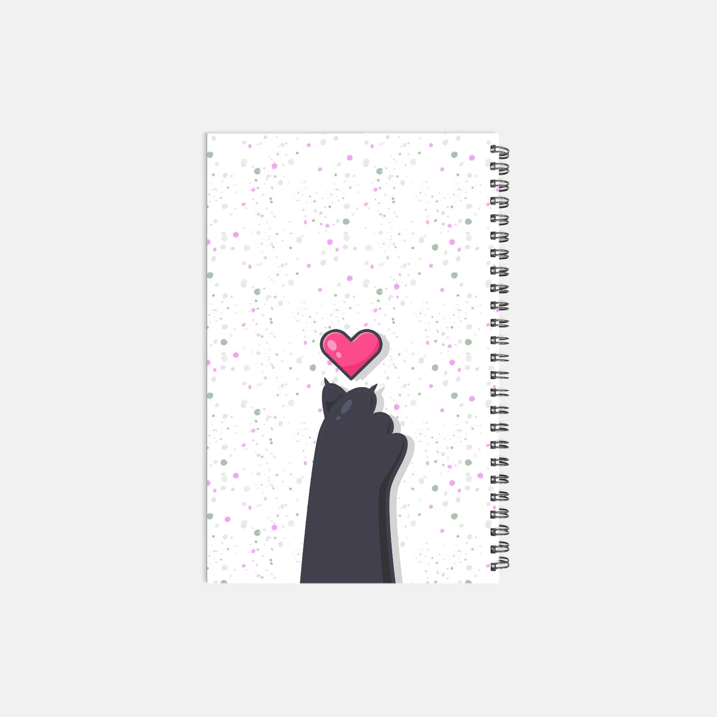 Cat Antics Notebook Hardcover Spiral 5.5 x 8.5