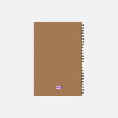 Frosty Dog Notebook Hardcover Spiral 5.5 x 8.5