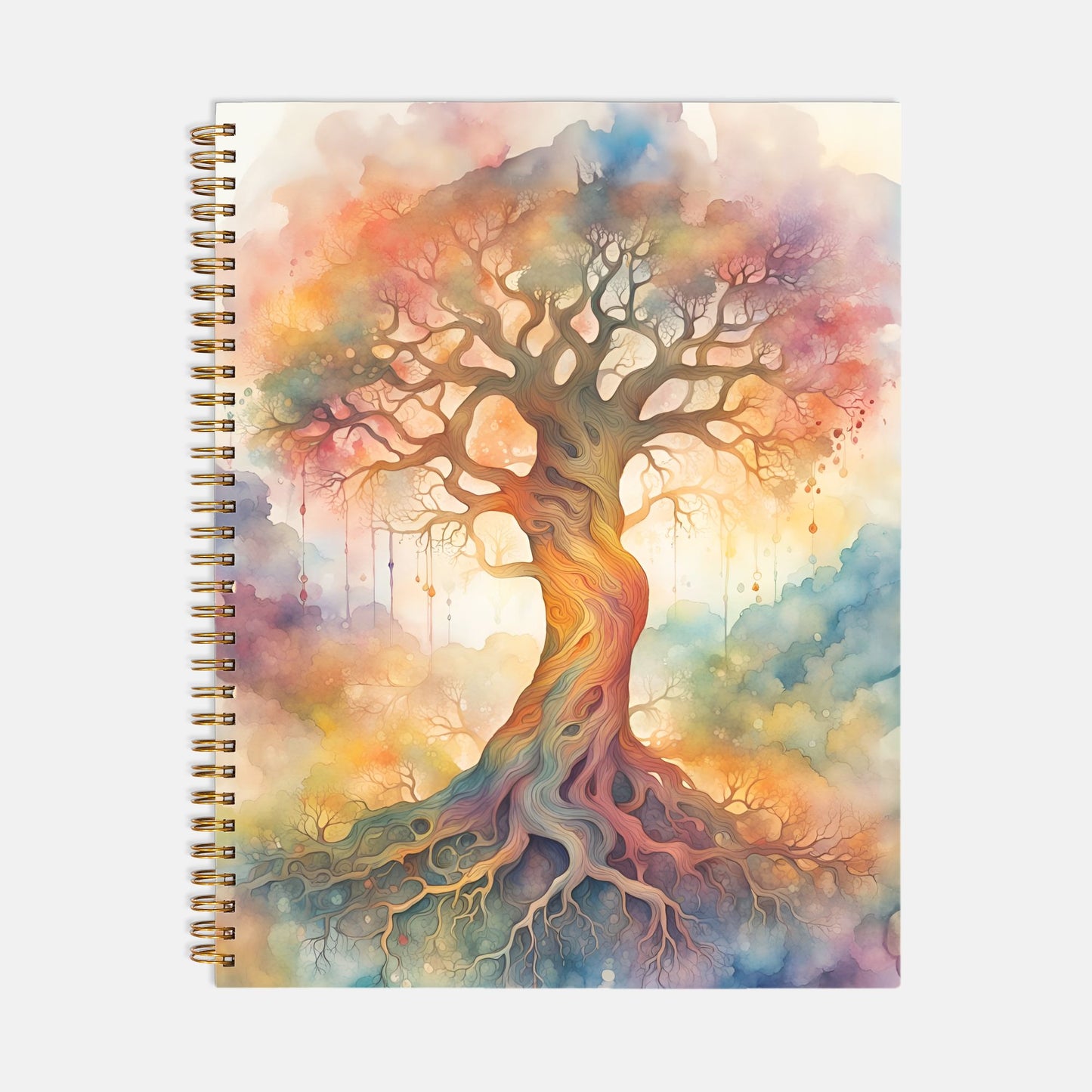 Tree Of Life Journal Notebook Hardcover Spiral 8.5 x 11