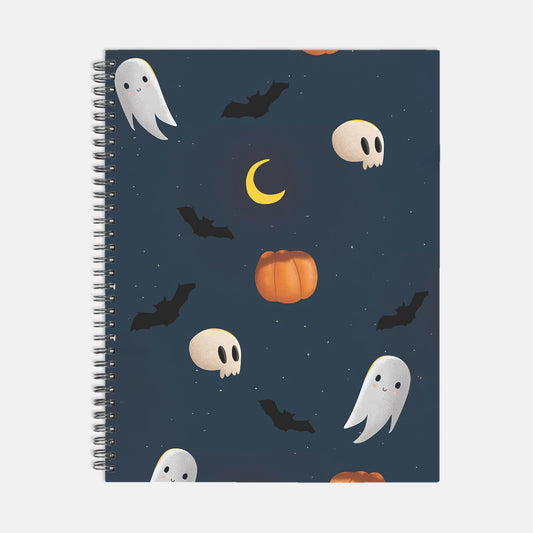 Halloween All Year Journal Notebook Hardcover Spiral 8.5 x 11