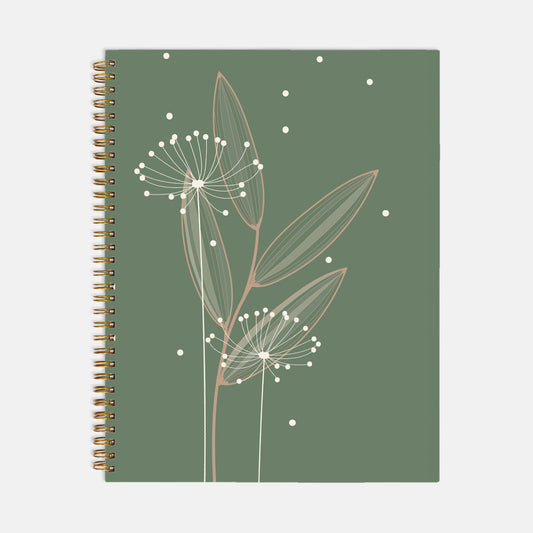 Dandelion Journal Notebook Hardcover Spiral 8.5 x 11