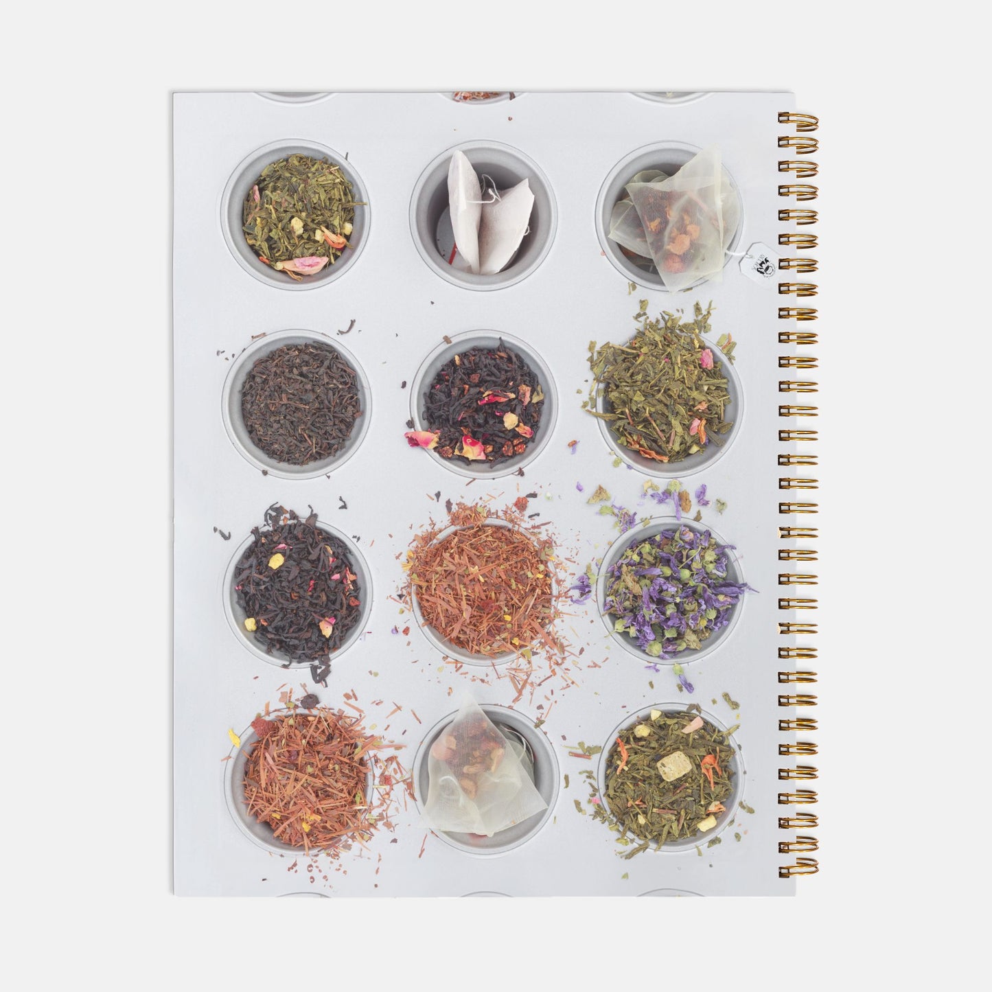 White Magic Tea Recipe Hardcover Journal Spiral Book 8.5 x 11