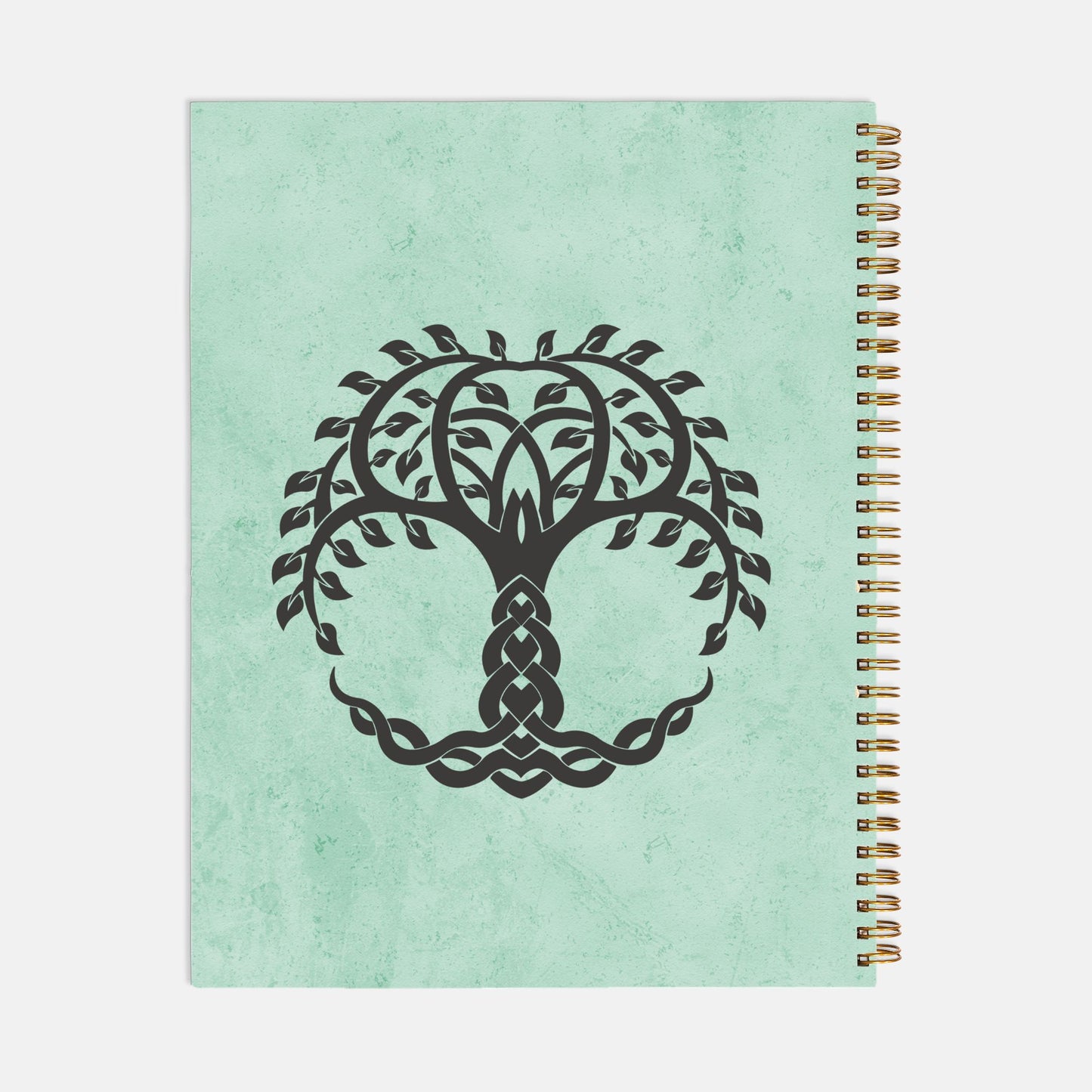 Tree of Life Green Journal Notebook Hardcover Spiral 8.5 x 11