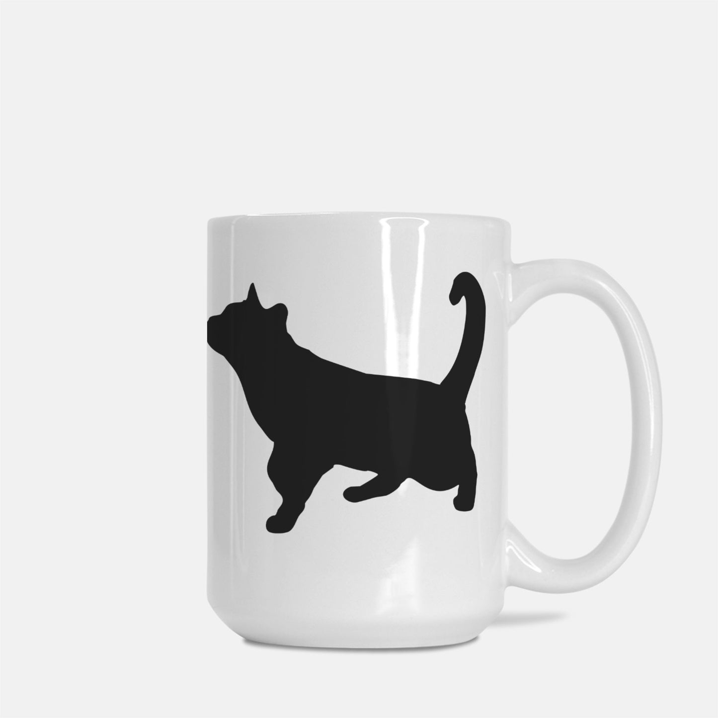 Curious Cat or Relaxed Mug Deluxe 15 oz.Curious Cat or Relaxed Mug