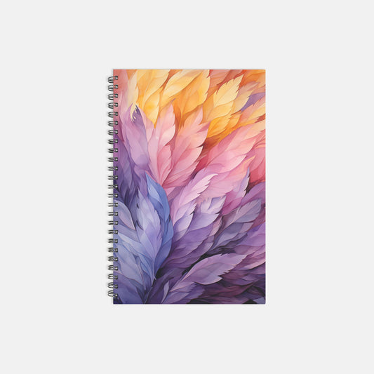 Feathered Dreams Journal Notebook Hardcover Spiral 5.5 x 8.5