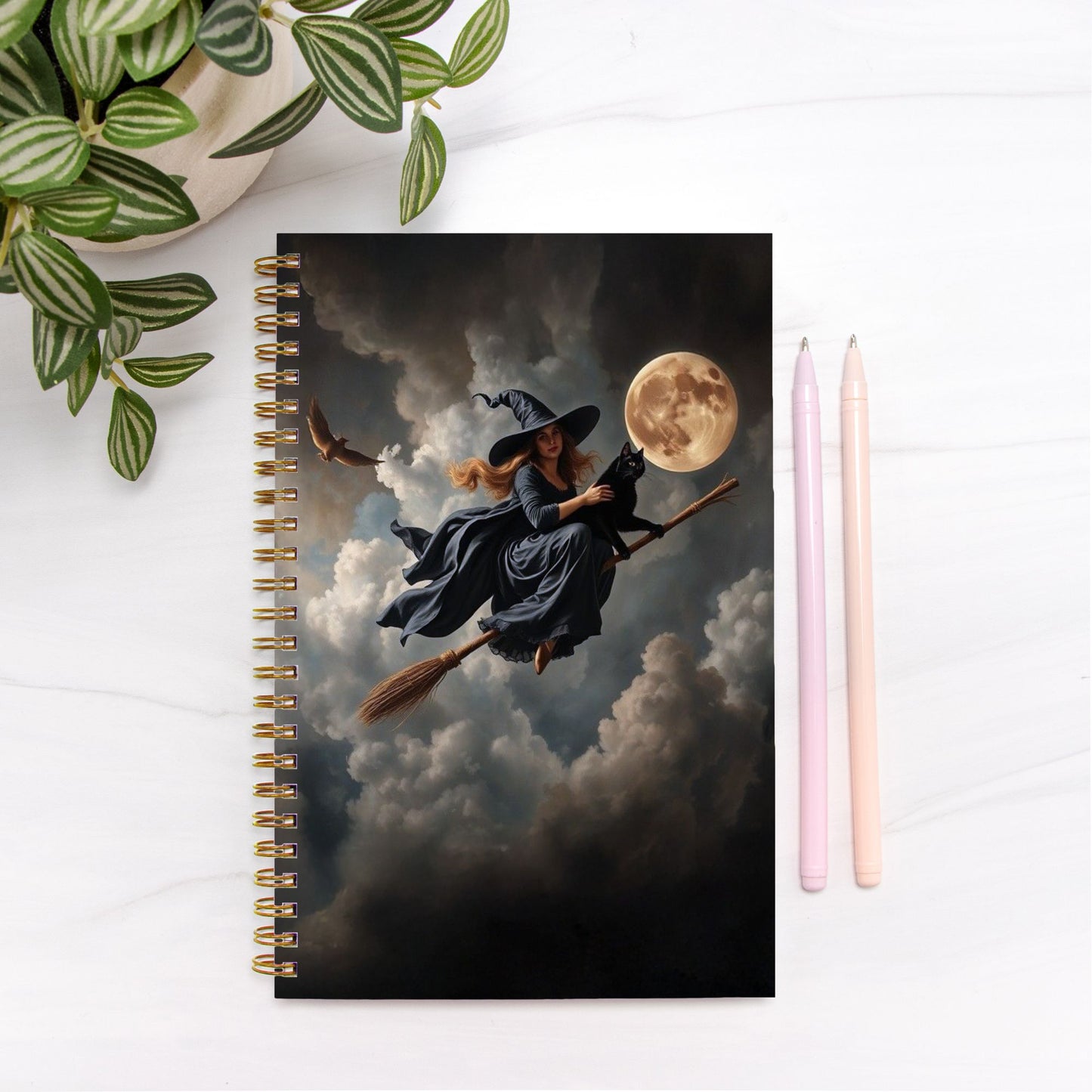 Full Moon Notebook Spiral 5.5 x 8.5