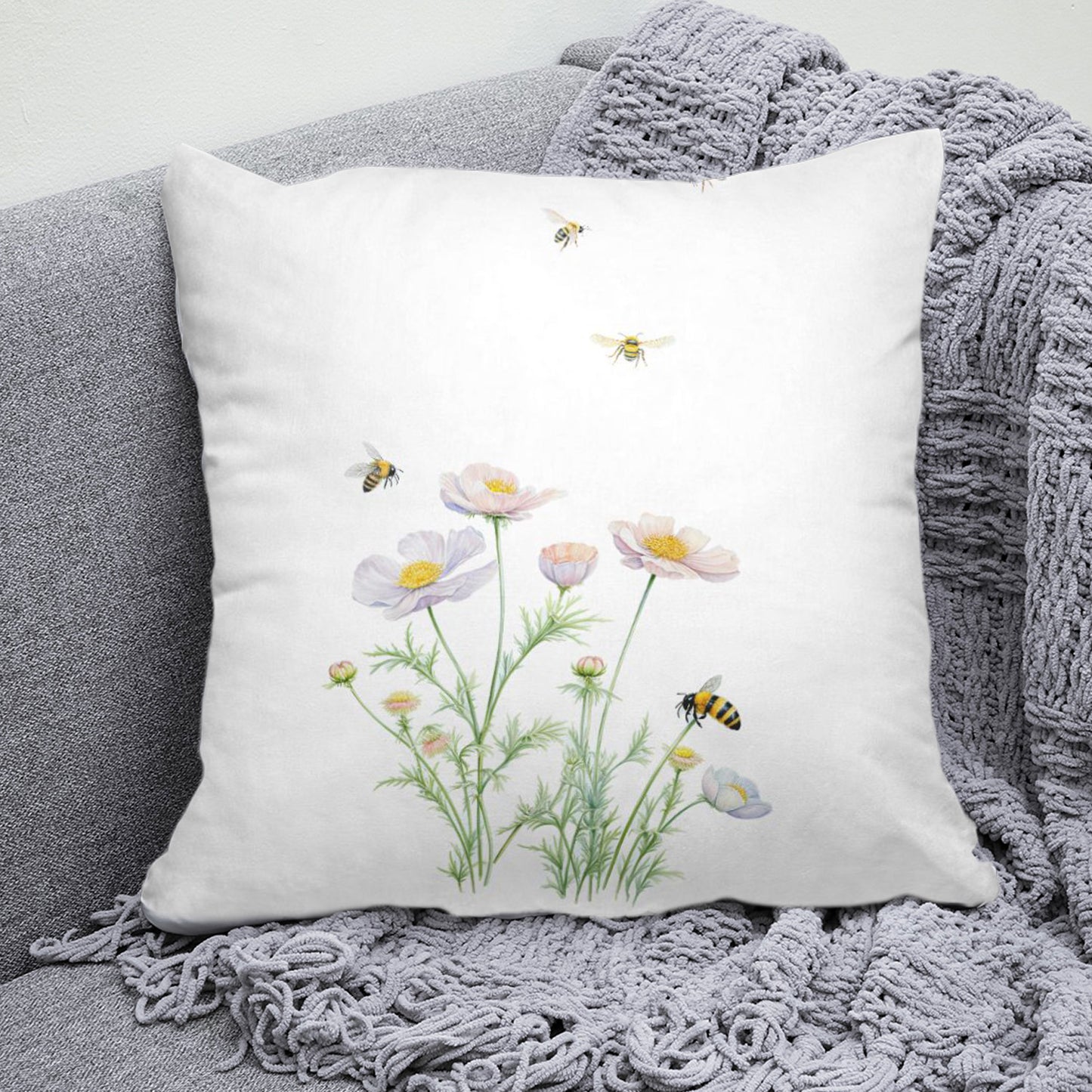 Bee Pillow Case 20 Inch