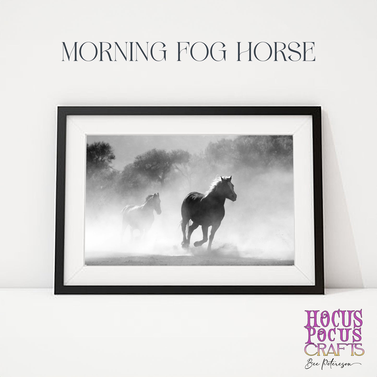 Morning Fog Horse Print Horse Rescue