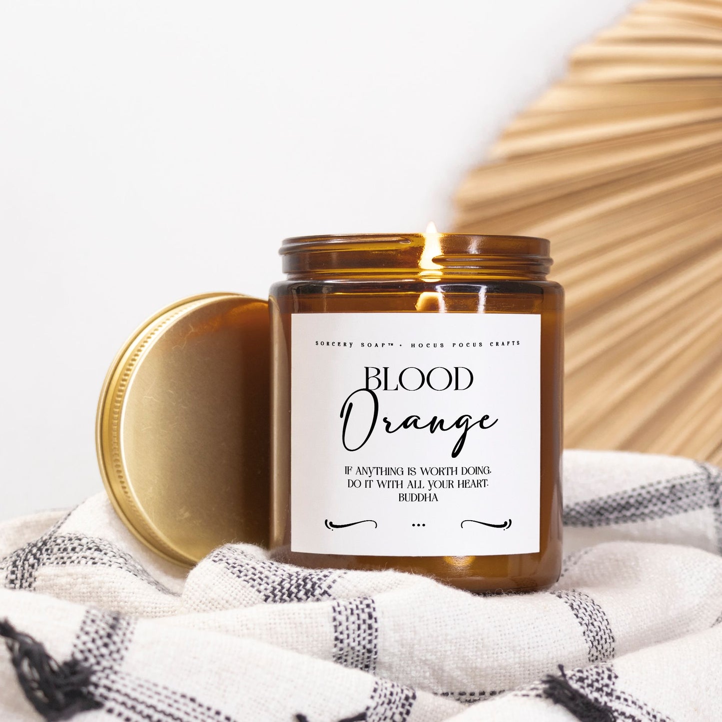Blood Orange Candle Amber Jar 9oz