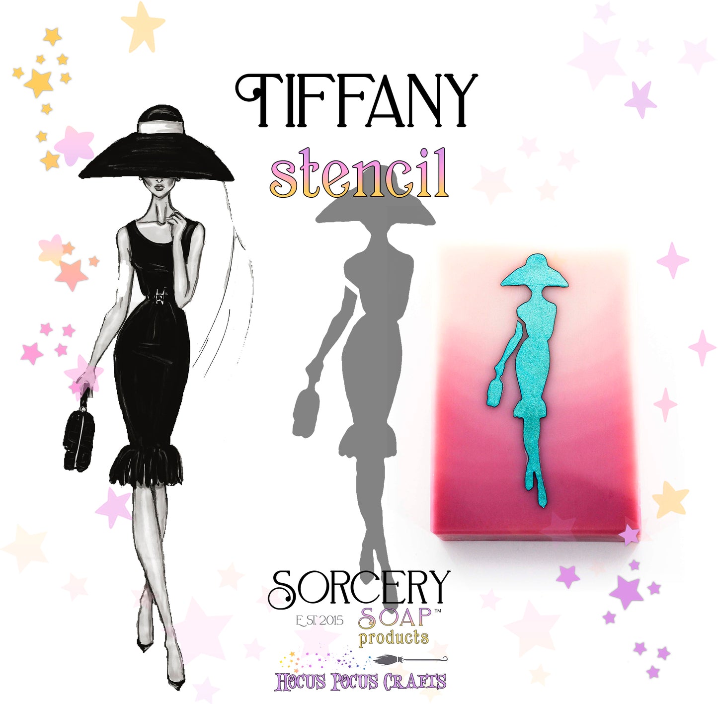 Female Women Stencils Tiffany