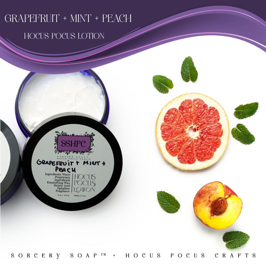 Hocus Pocus Lotion | Grapefruit + Mint + Peach Lotion