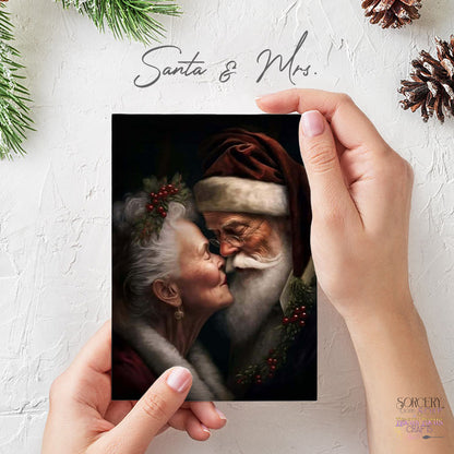 Santa and Mrs Claus Greeting Card