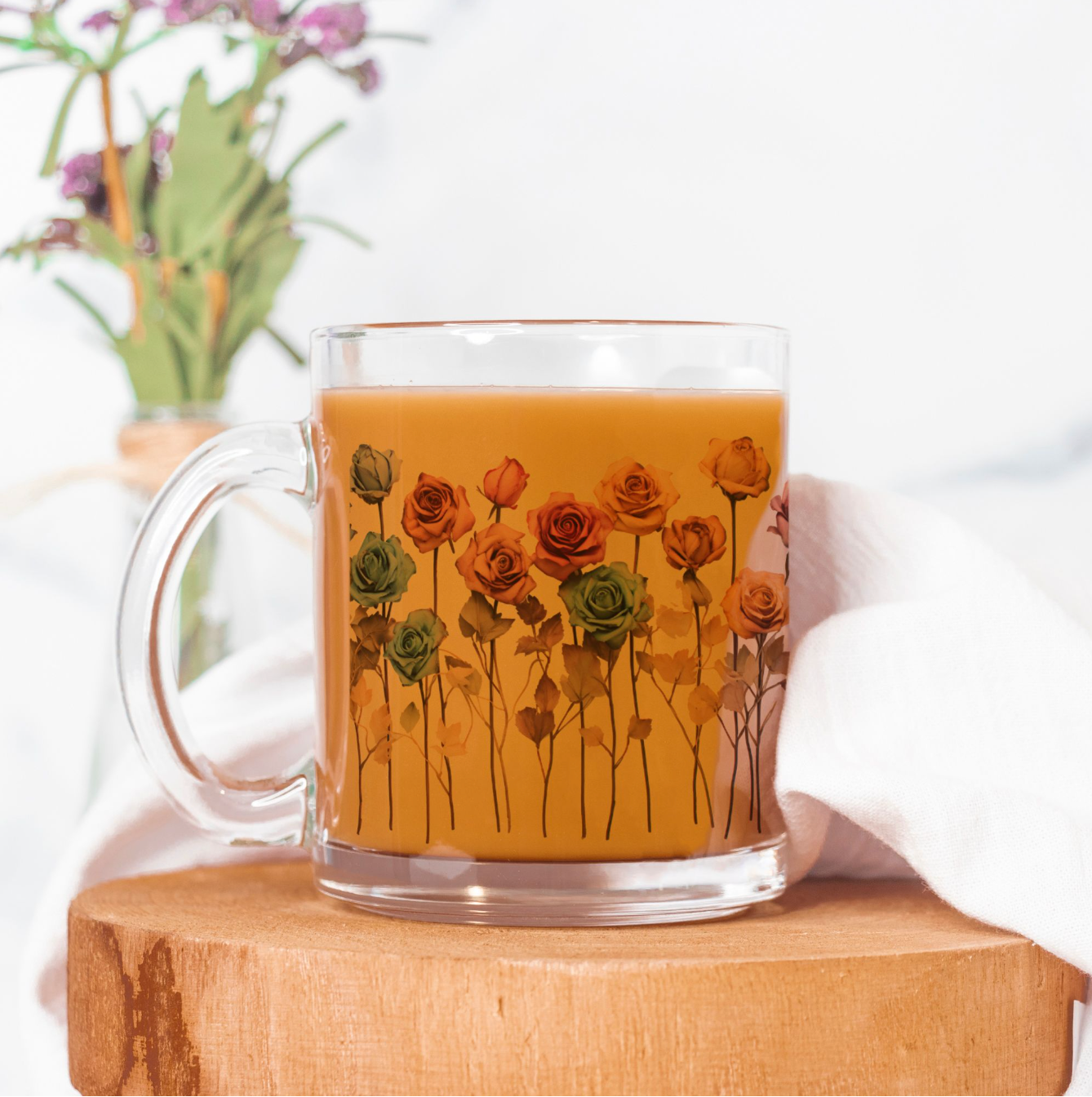 Glass Roses Mug 10 ozGlass Roses Mug 10 oz by Sorcery Soap + Hocus Pocus Craft
