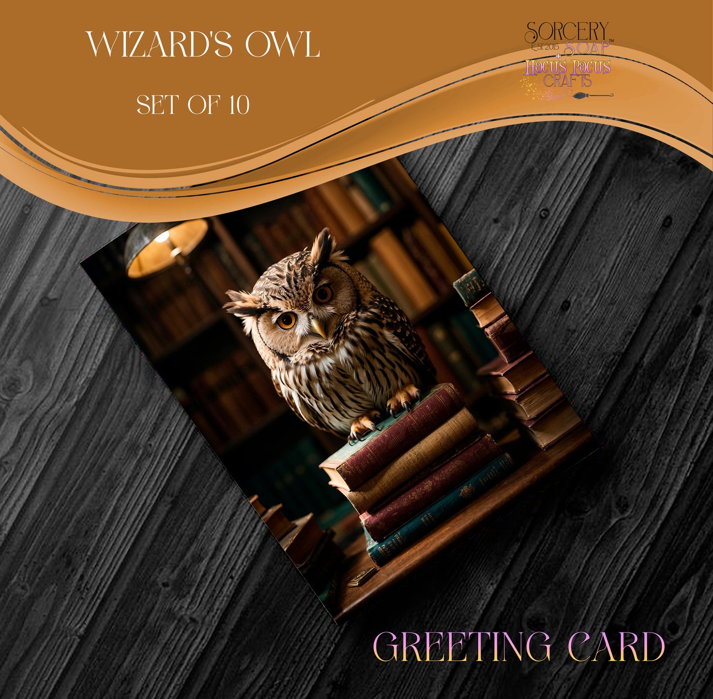 Wizards Owl Greeting Card Sorcery Soap
