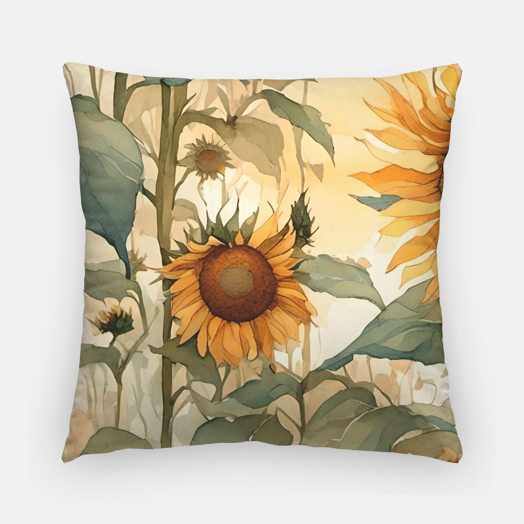 Sunflower 2 Artisan Pillow Case 20 Inch