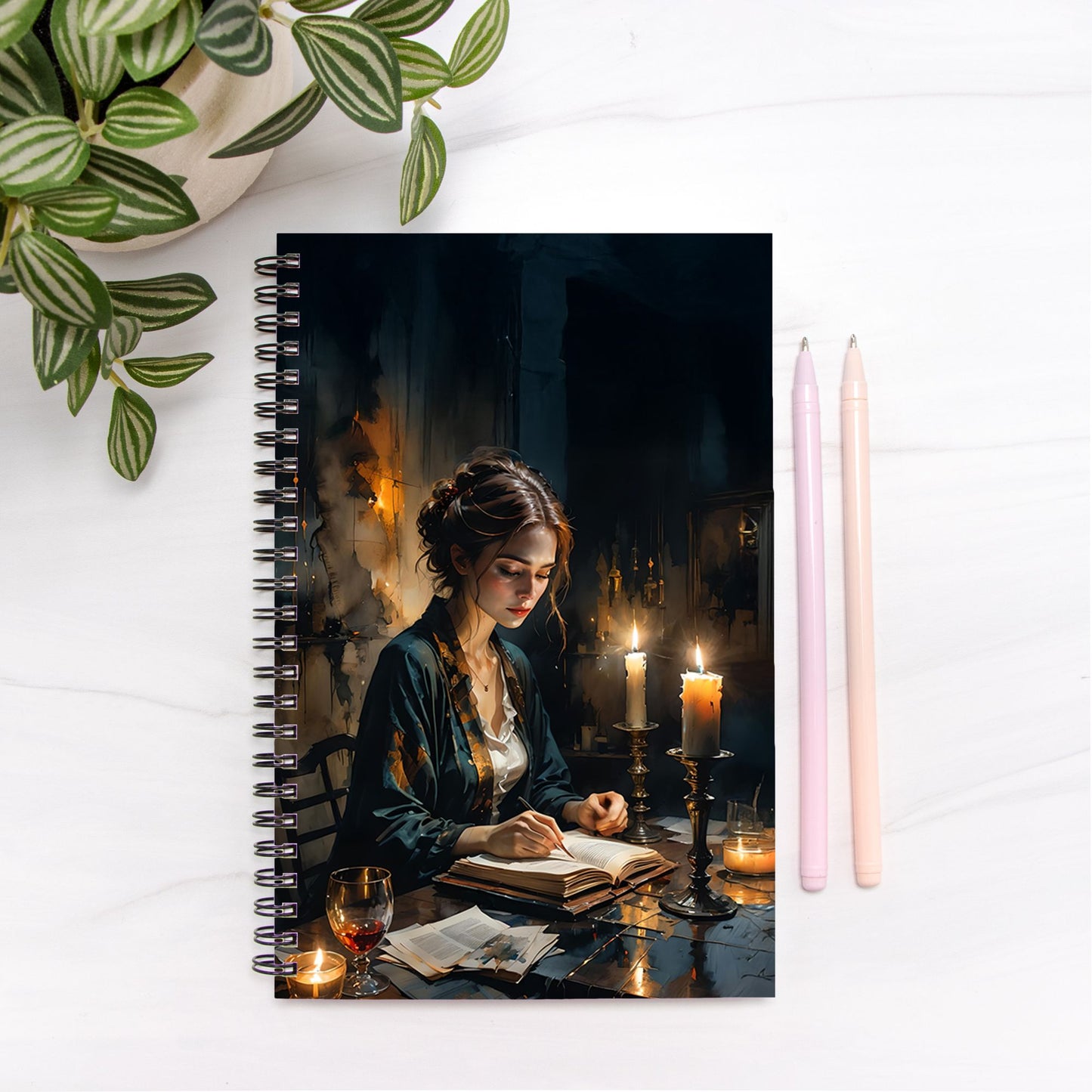 Writer's Notebook Hardcover Spiral 5.5 x 8.5