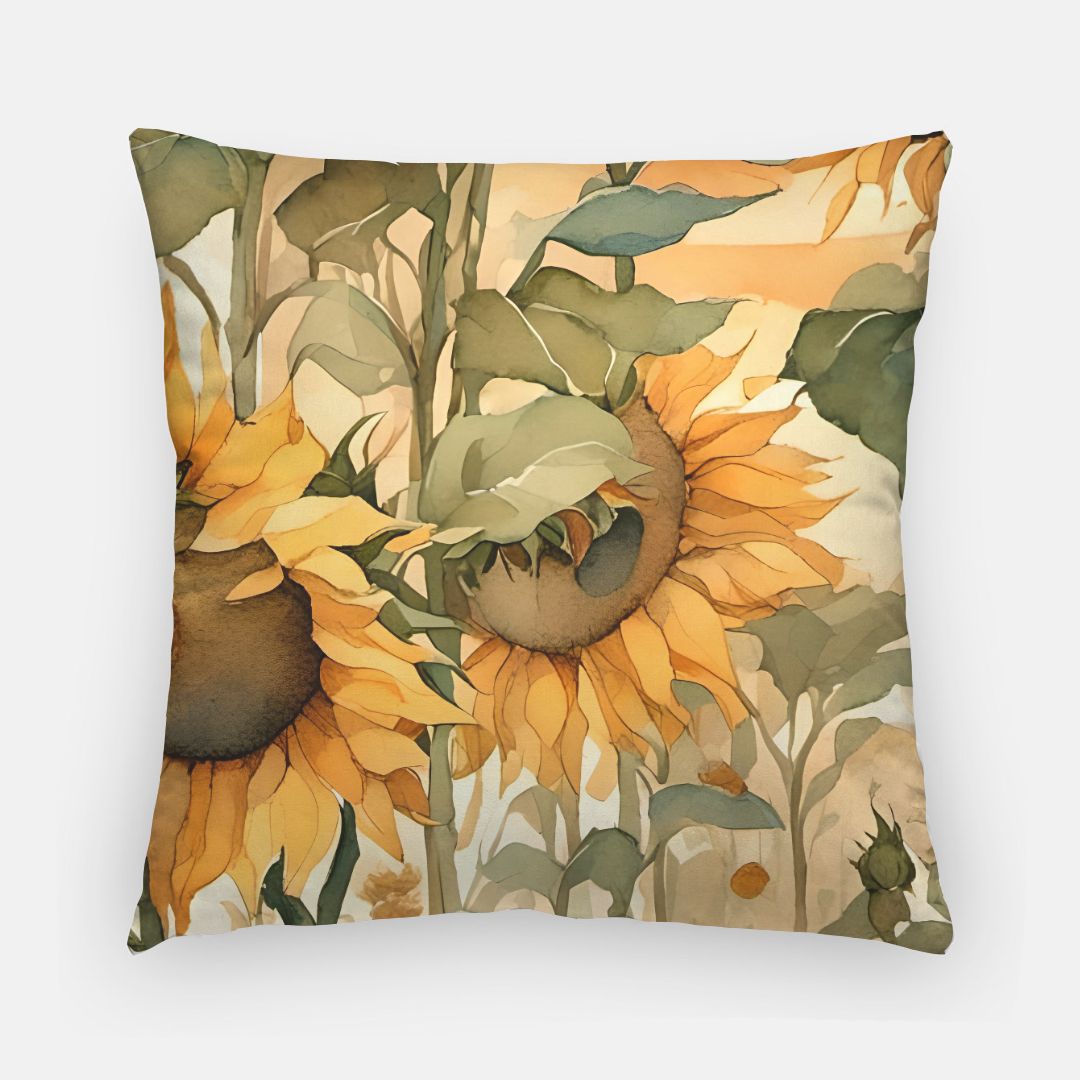 Sunflower Artisan Pillow Case 20 Inch