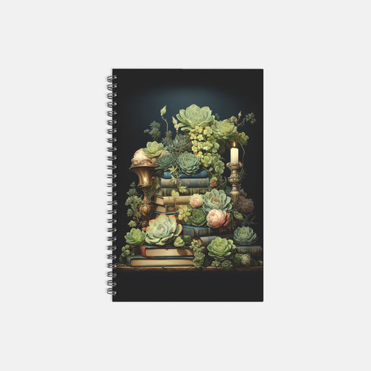 Plant Lover's Journal Notebook Hardcover Spiral 5.5 x 8.5