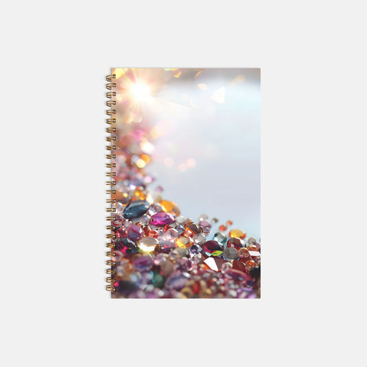 Gemstone Sunshine Notebook Hardcover Spiral 5.5 x 8.5