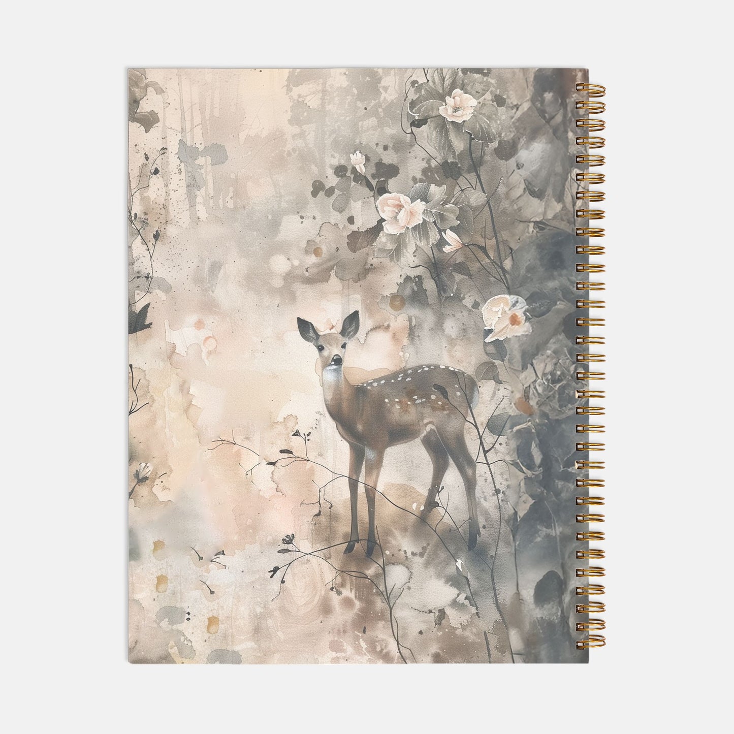 Fawn Journal Notebook Hardcover Spiral 8.5 x 11