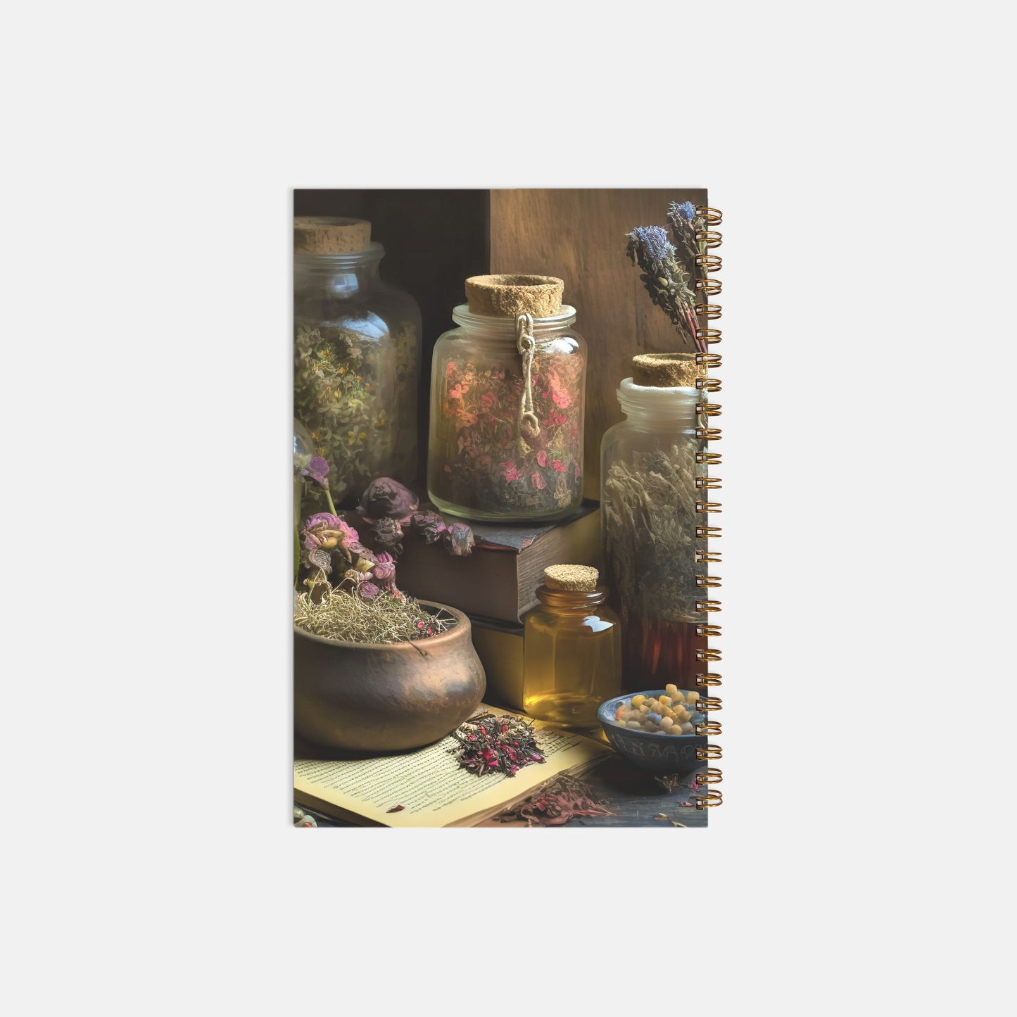 Kitchen Witch Recipe Hardcover Spiral Book 5.5 x 8.5