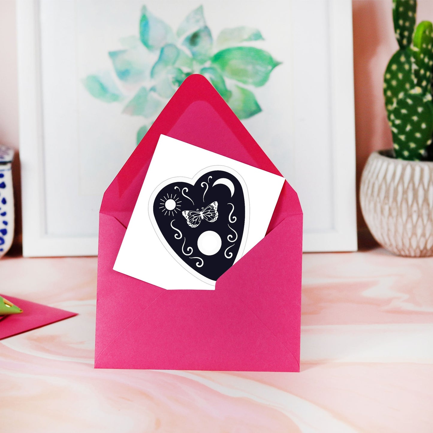 Spirit Board Planchette Sticker - 3" x 3"