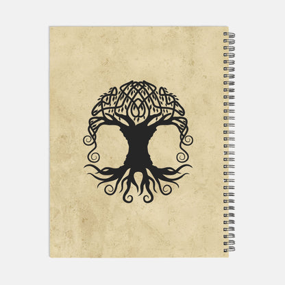 Tree of Life Ripples Notebook Hardcover Spiral 8.5 x 11