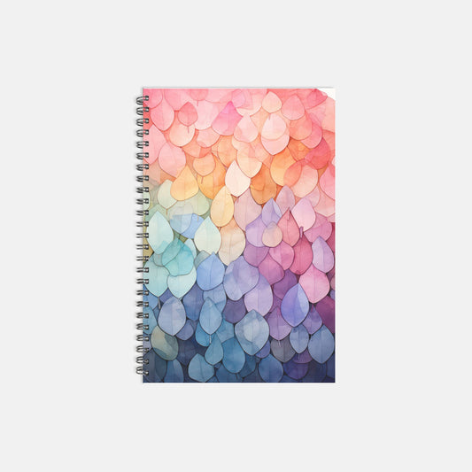 Color Foliage Journal Notebook Hardcover Spiral 5.5 x 8.5