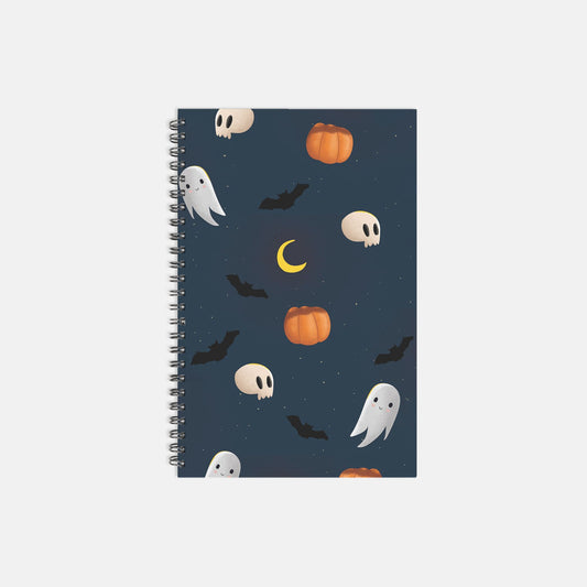 Halloween All Year Notebook Hardcover Spiral 5.5 x 8.5