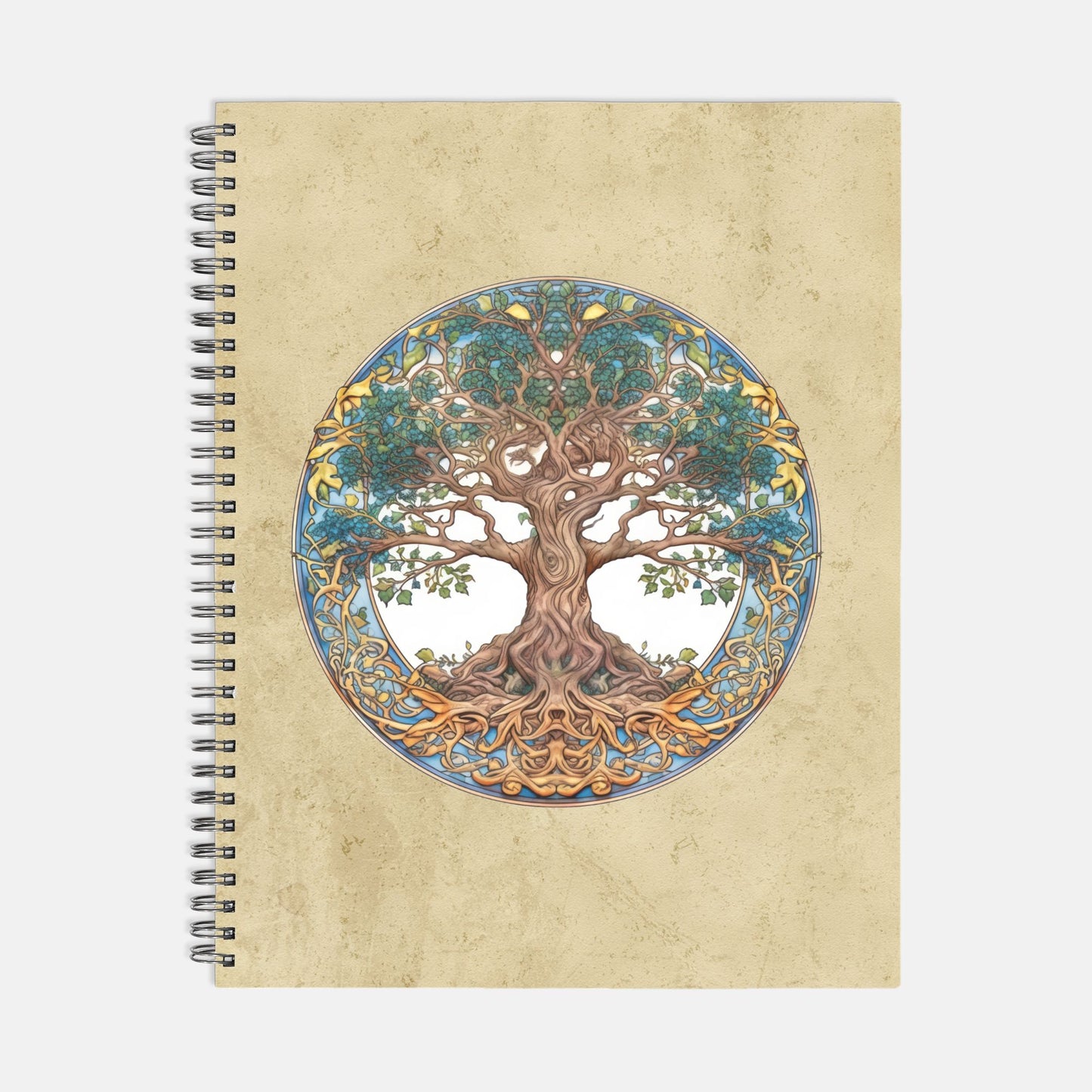 Tree of Life Ripples Notebook Hardcover Spiral 8.5 x 11