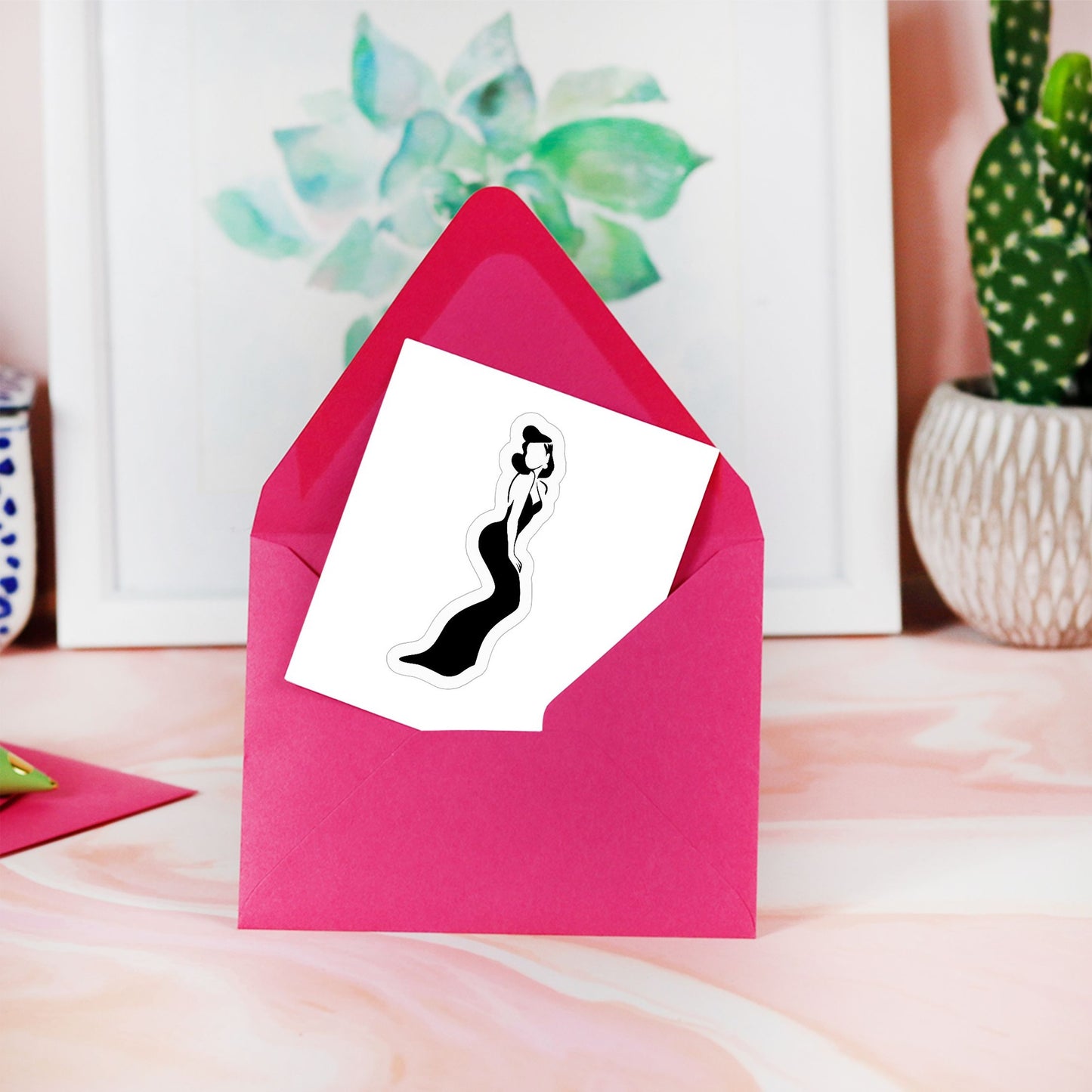 Glamour Girl Sticker - 3" x 3"