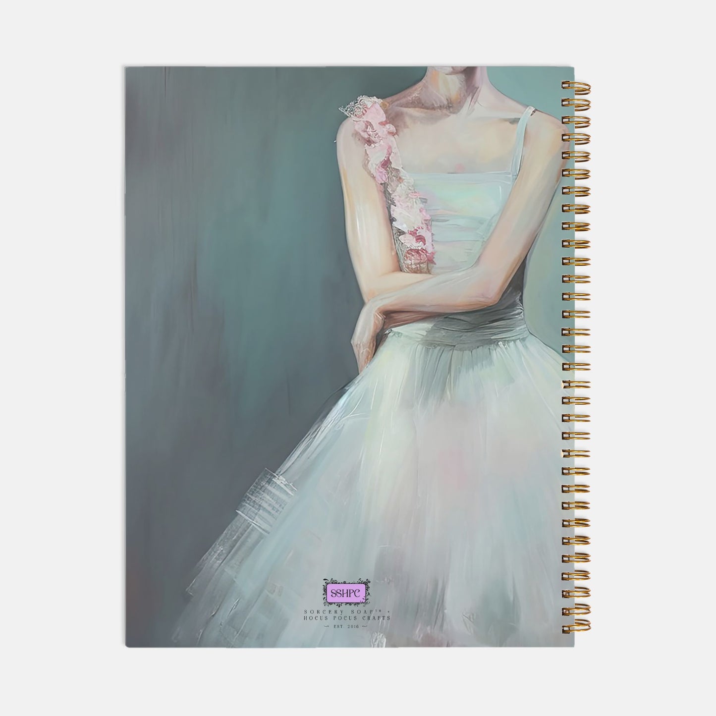 Ballerina Grace Journal Notebook Hardcover Spiral 5.5 x 8.5