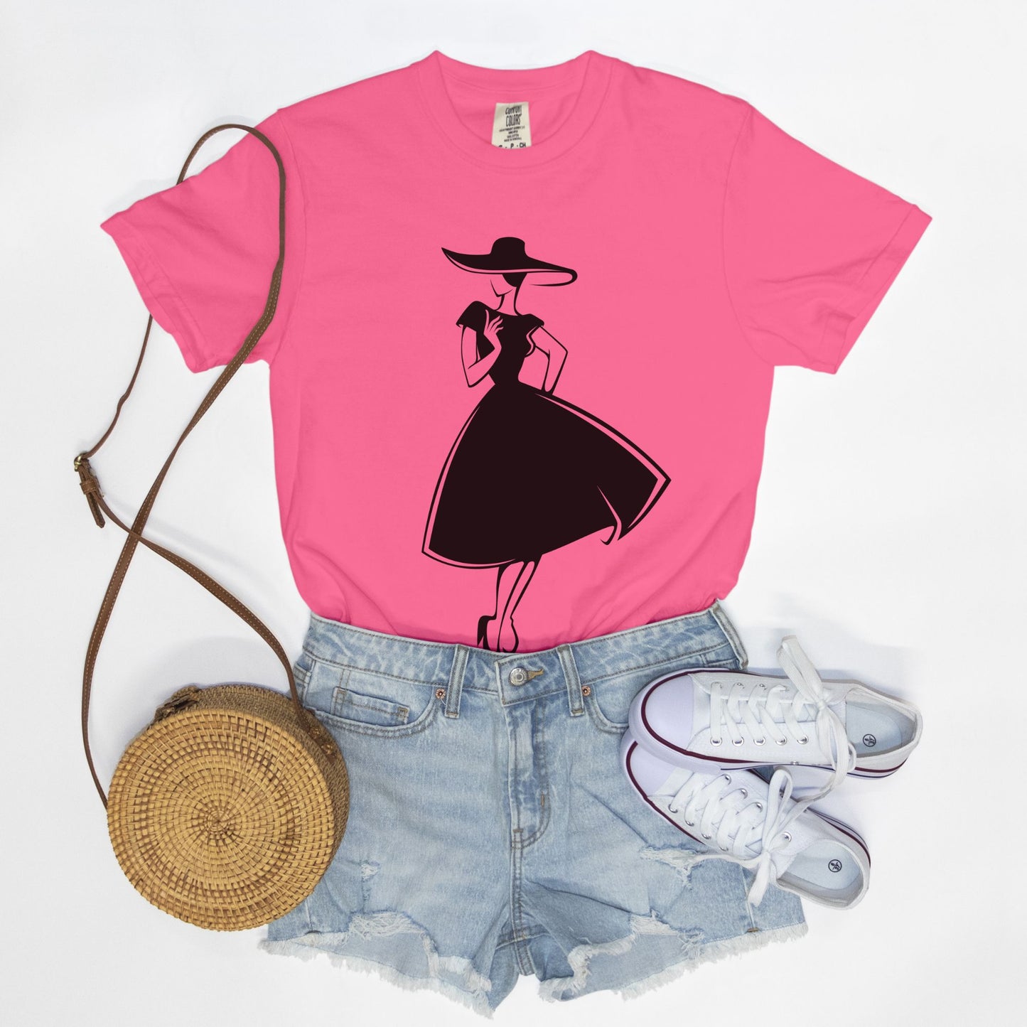 Black Hat and Beautiful Dress Tee