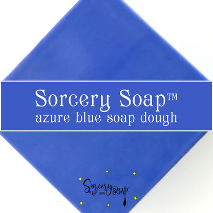 azure blue soap dough