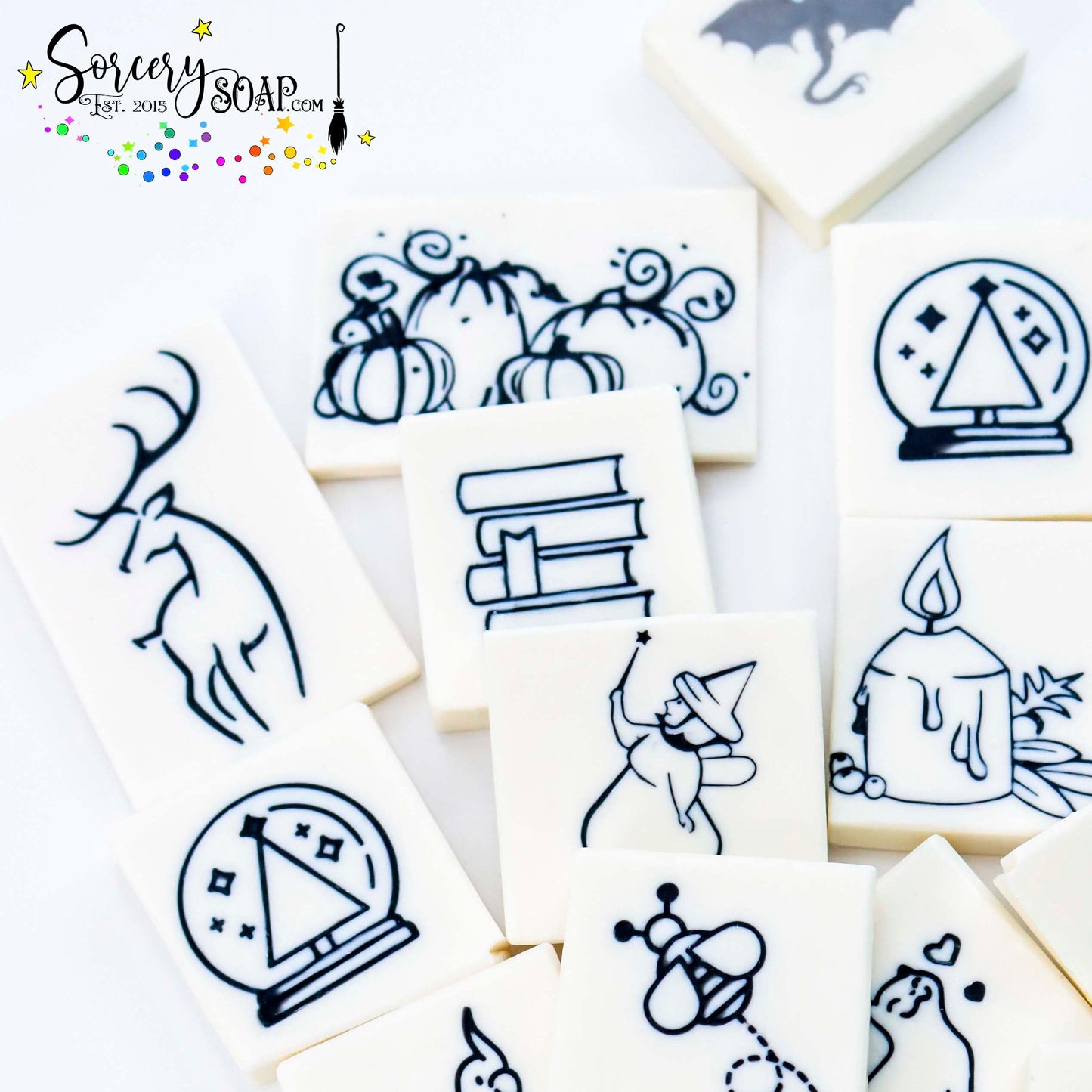 Book Stack Soap Stamp