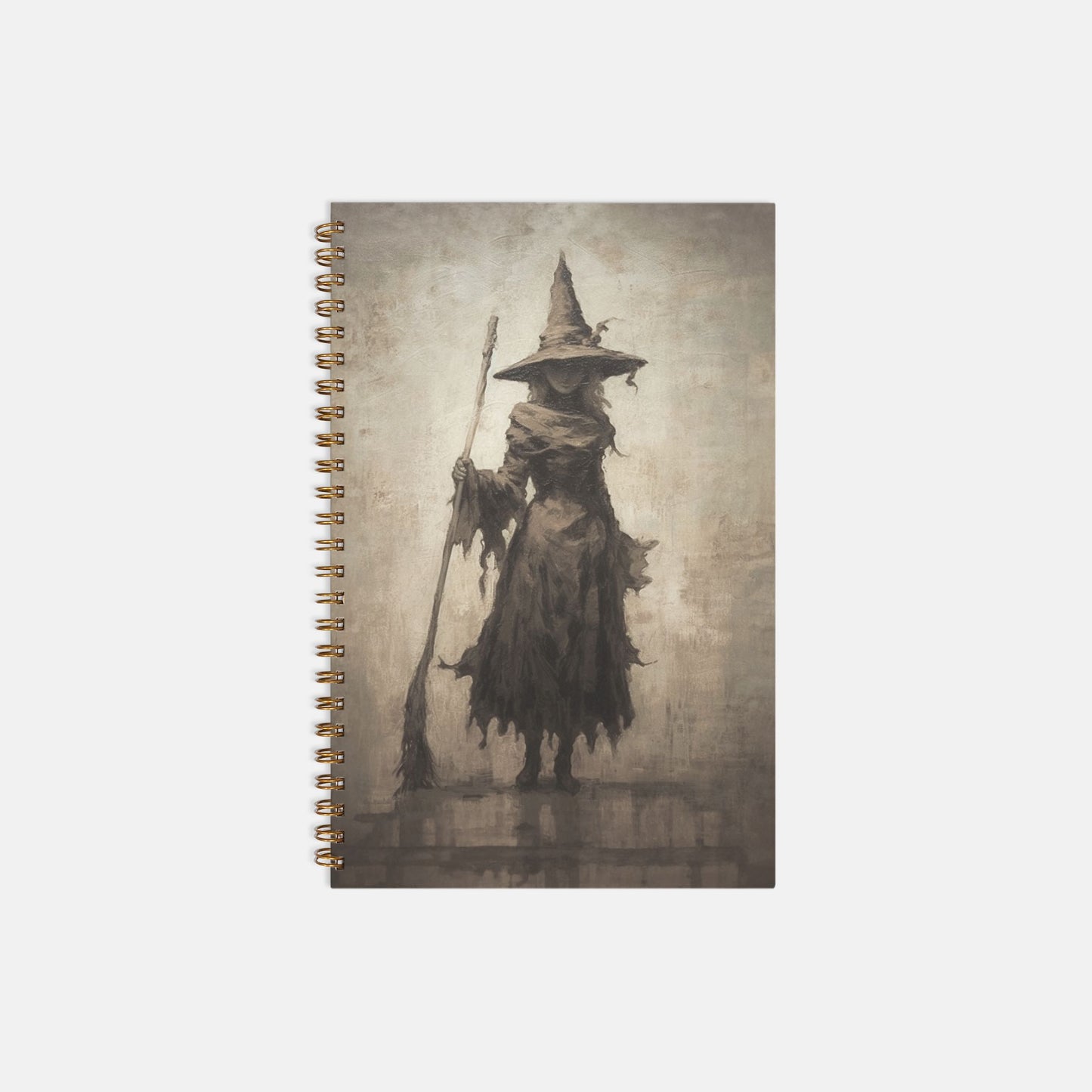 Solitary Witch Notebook Hardcover Spiral 5.5 x 8.5