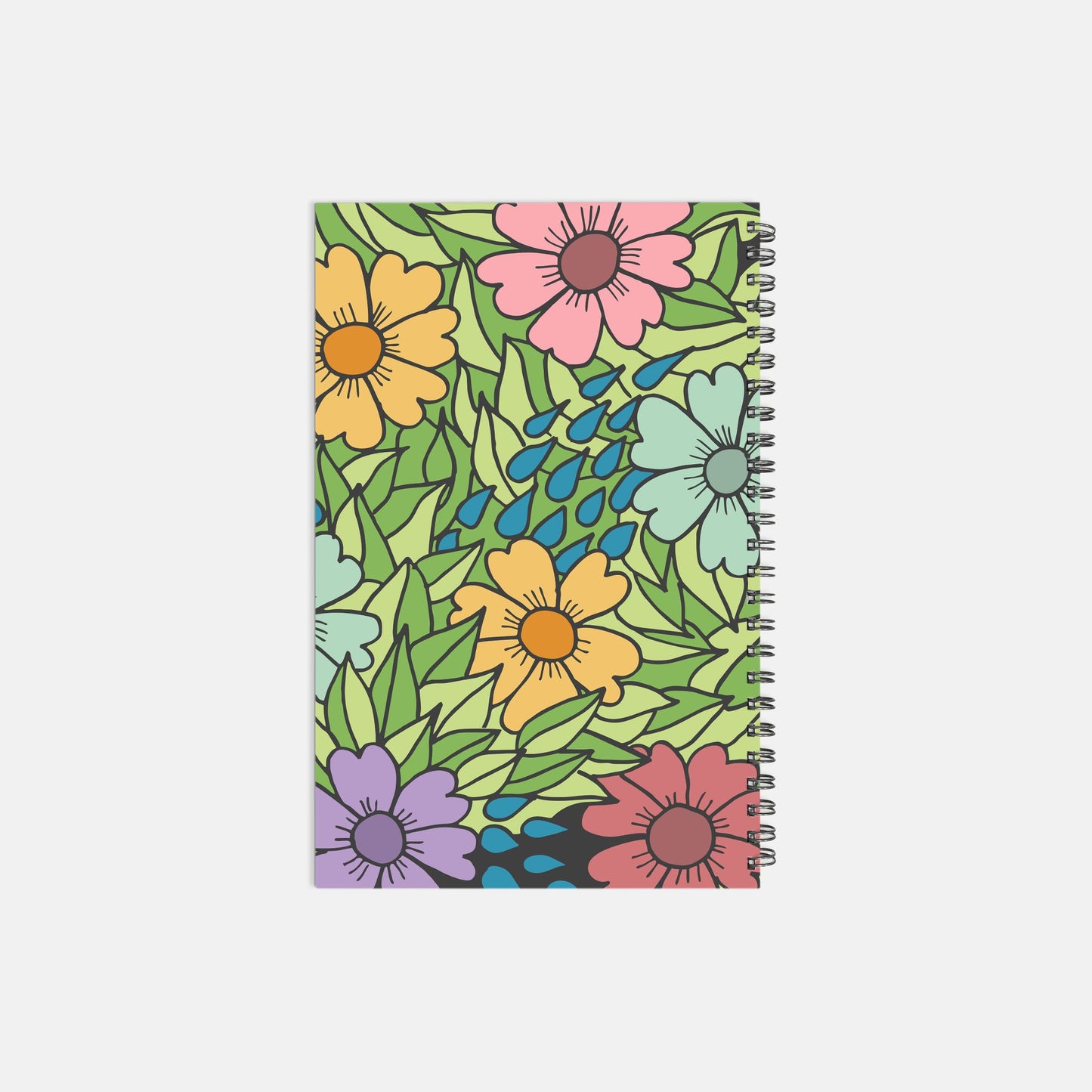 Blossom Notebook Hardcover Spiral 5.5 x 8.5