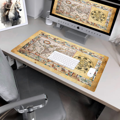 1571 World Map Desk Mat