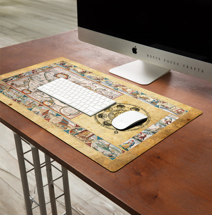1571 World Map Desk Mat