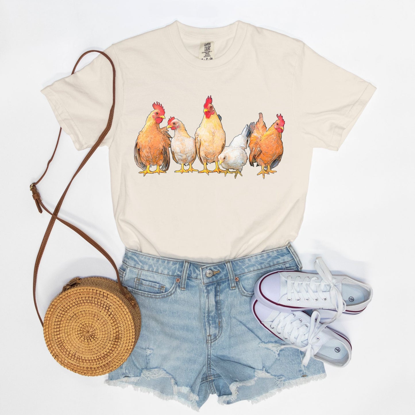 Cluck Brigade Comfort Color Tee 1717