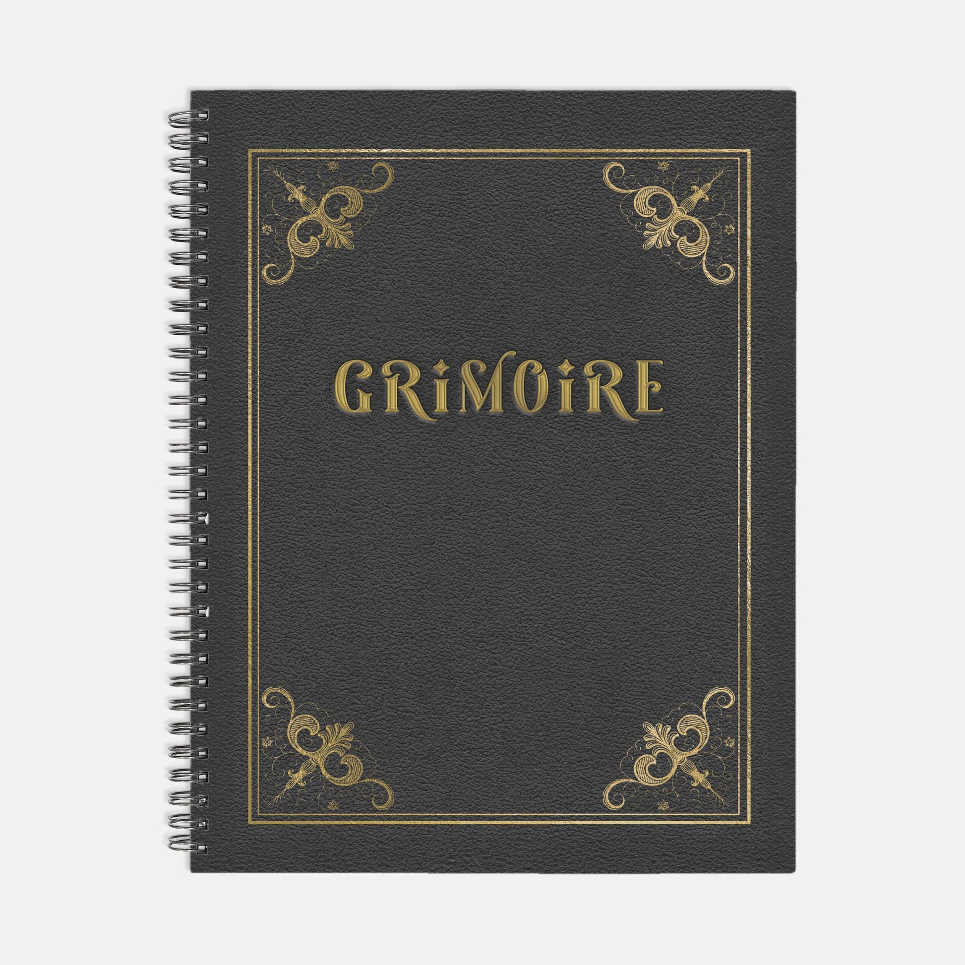 Black Gilded Grimoire Notebook 