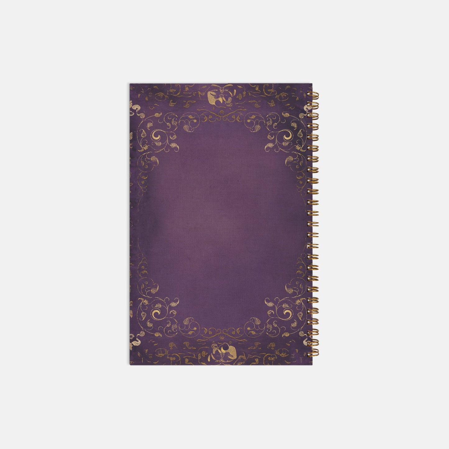 Purple Linen Diary Notebook Hardcover Spiral 5.5 x 8.5