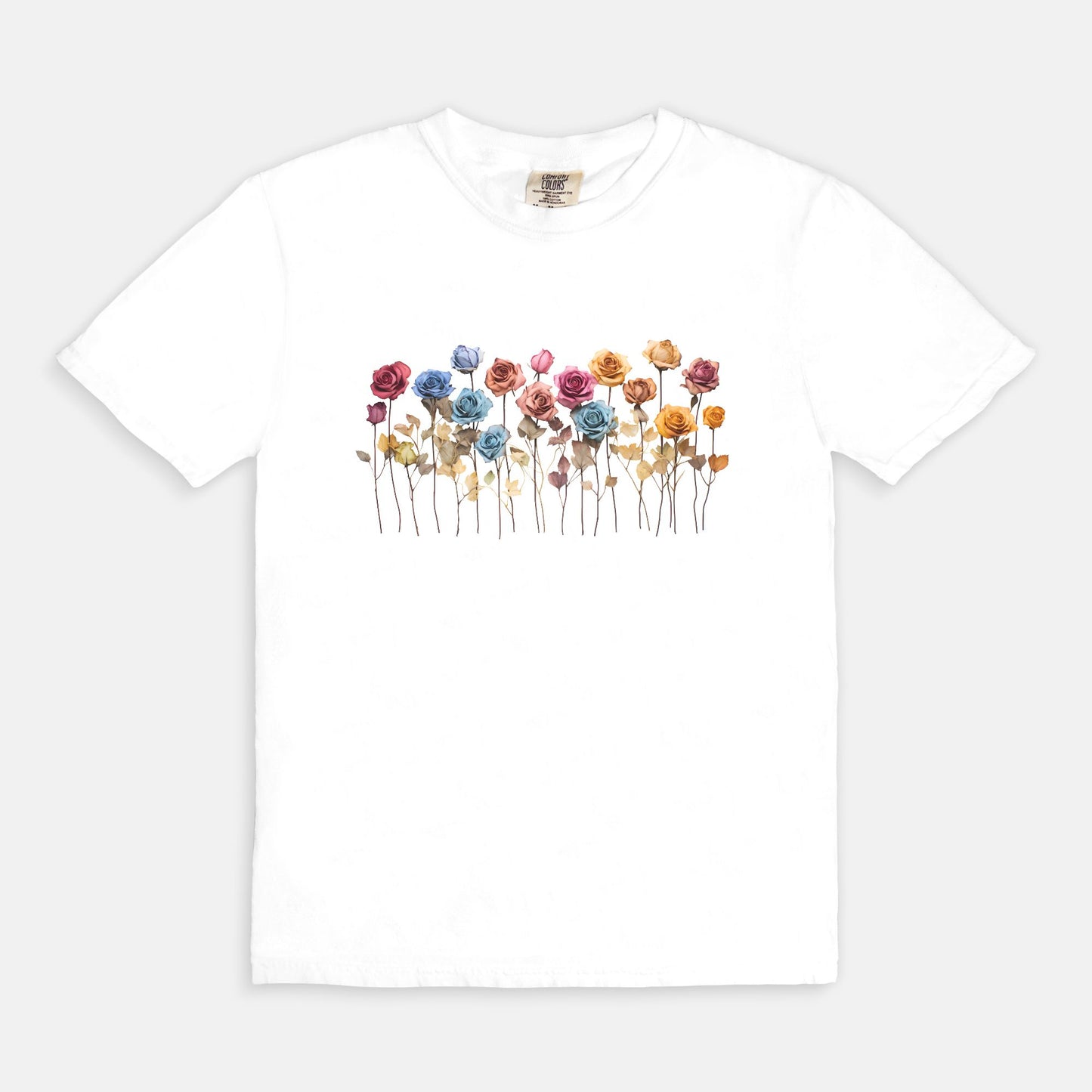 Flower Boho Wildflowers Comfortable Tee is free-spirited charm with our unique designs by Sorcery Soap + Hocus Pocus Craft