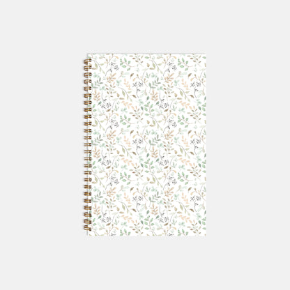 Leaves and branches Notebook Hardcover Spiral 5.5 x 8.5