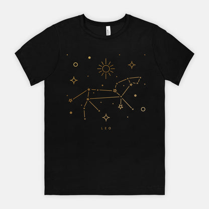 Leo Star System Zodiac Sign Bella Canvas Unisex Tee 3001