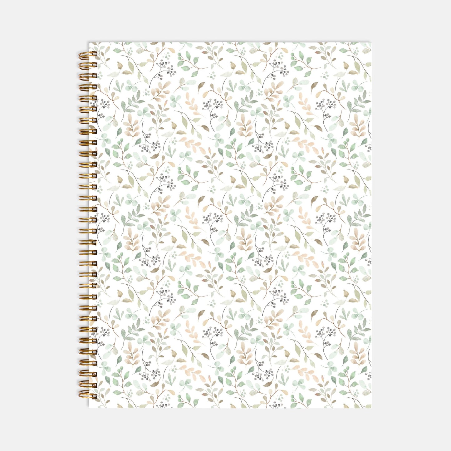 Leaves and Branches Journal Notebook Hardcover Spiral 8.5 x 11