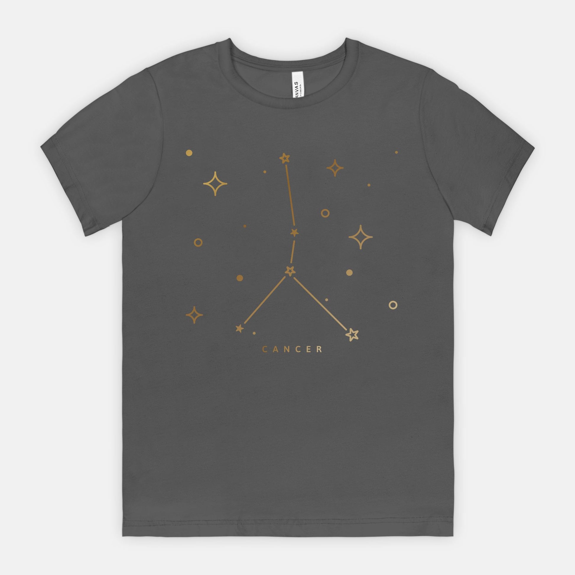 Cancer with our Star System Zodiac Sign Bella Canvas Unisex Tee 3001