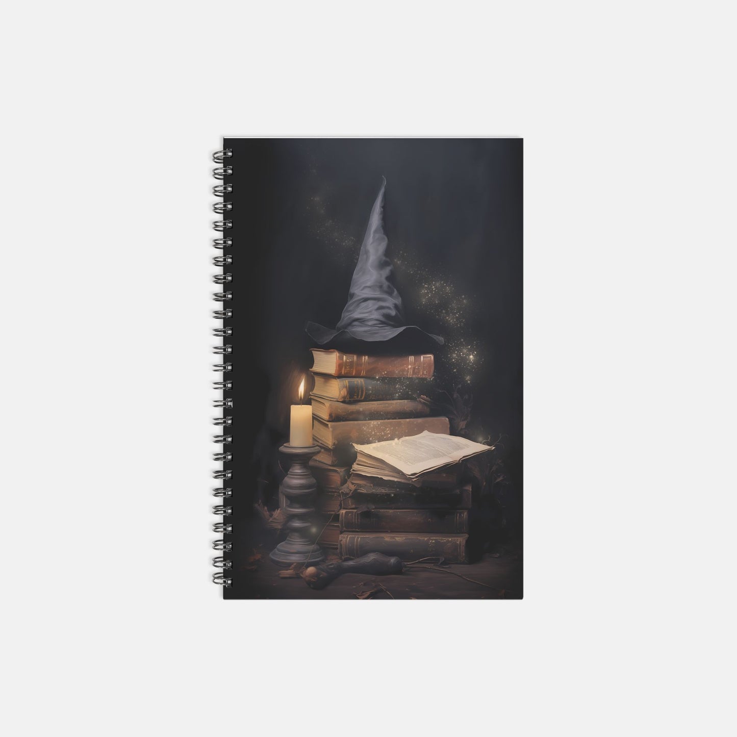 Black Hat Knowledge Notebook Hardcover Spiral 5.5 x 8.5