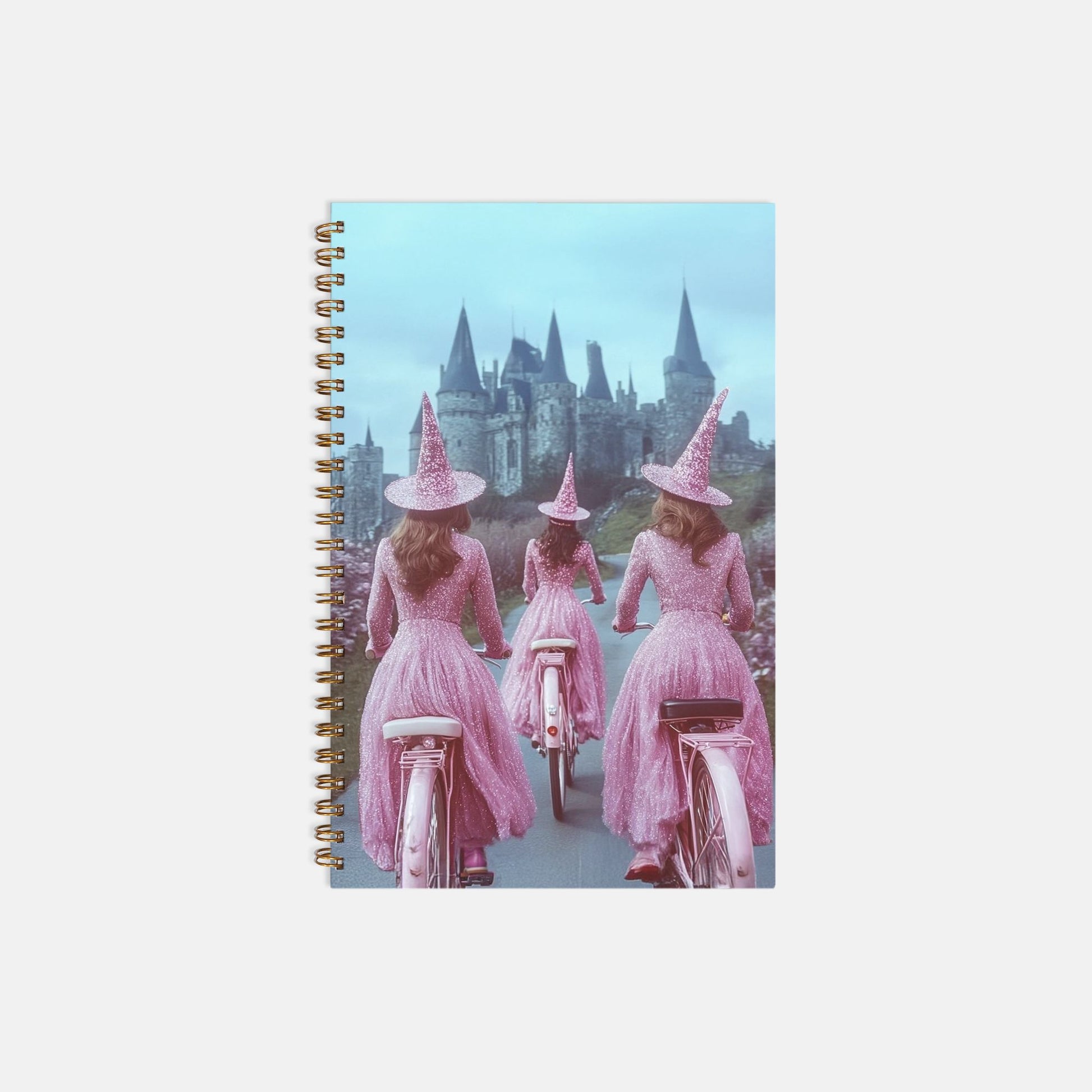 Pink Wardenguard Witches Notebook Hardcover Spiral 5.5 x 8.5