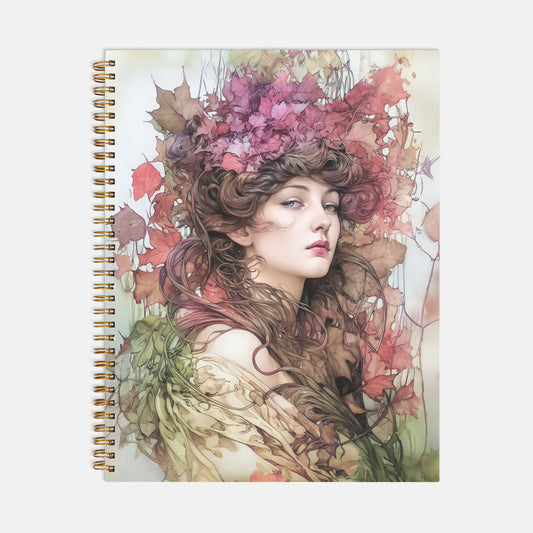 Forest Fairy Notebook Hardcover Spiral 8.5 x 11